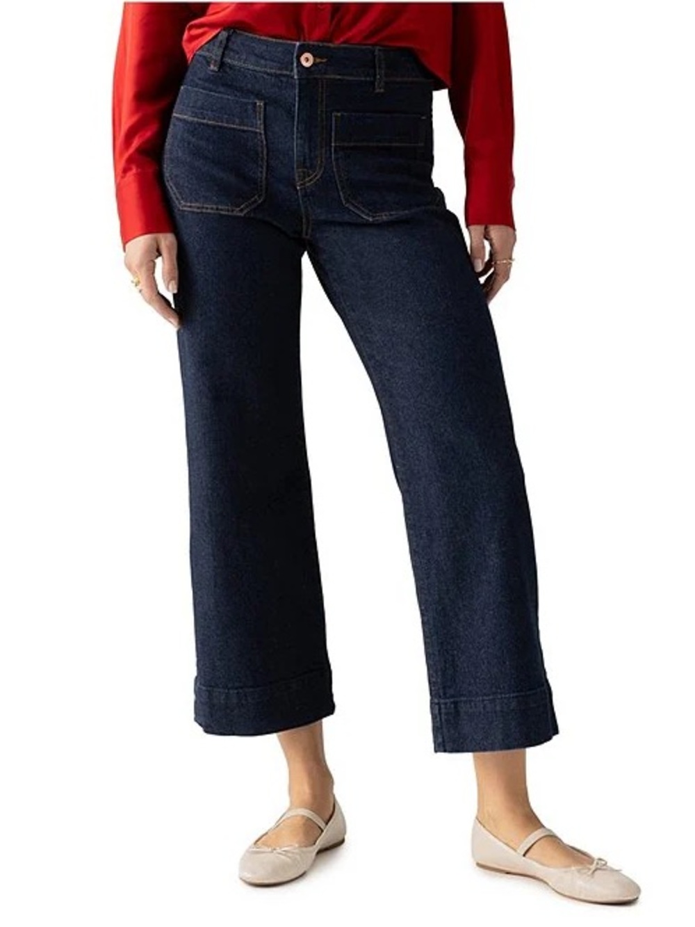 Sanctuary The Marine Crop
Standard Rise Wide Leg Jeans NWT